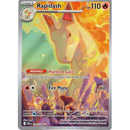 Rapidash 189 Illustration rare Ingles