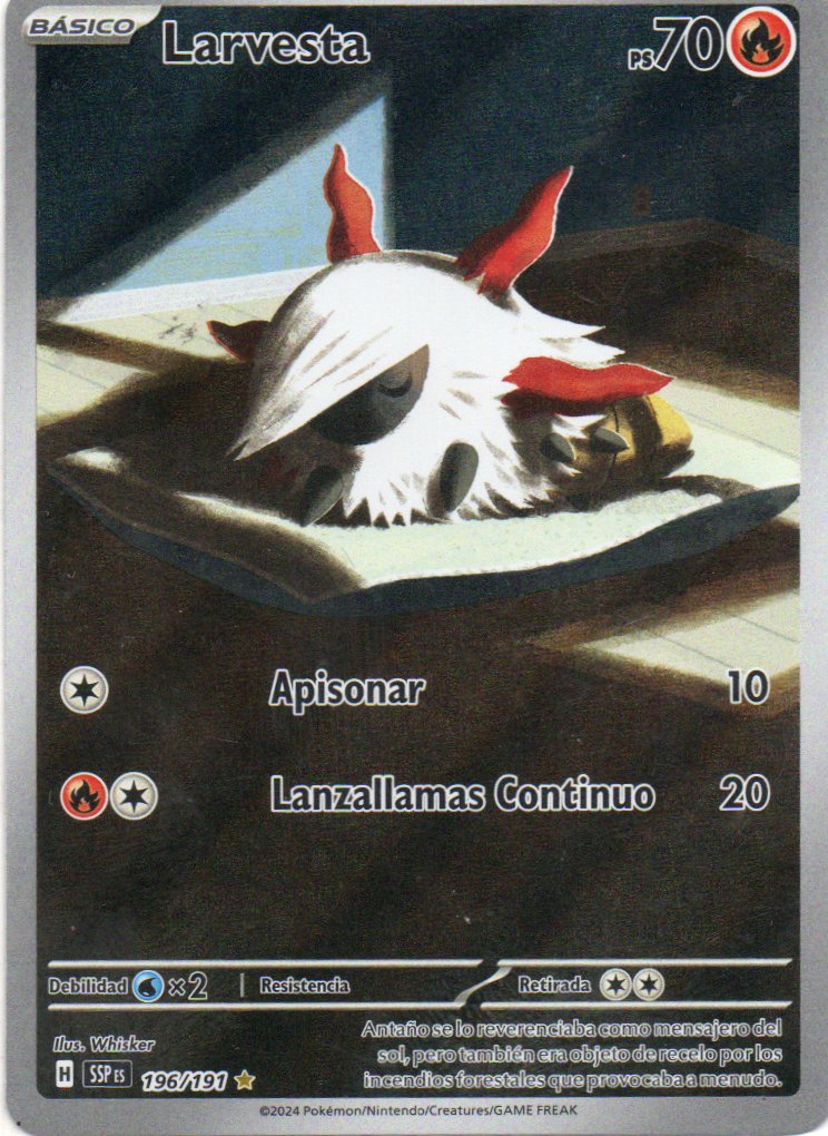 Larvesta 196 Illustration rare Español