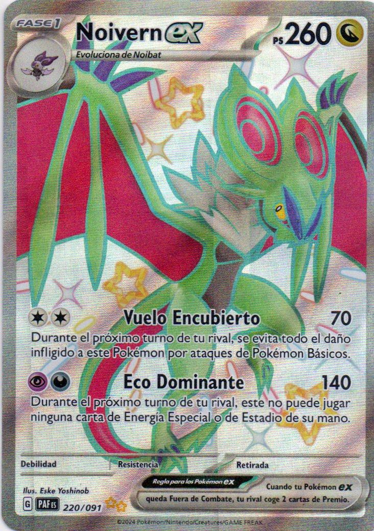 Noivern ex 230 Shiny Ultra rare Español
