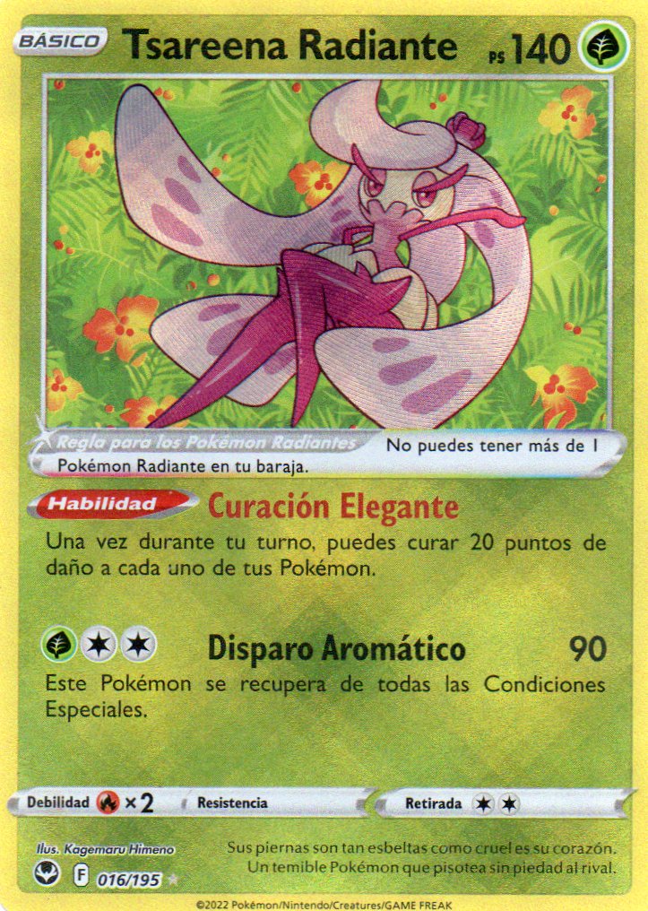 Tsareena Radiante 16 Radiant rare Ingles