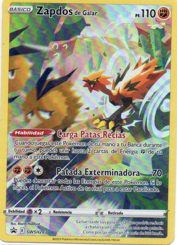 Zapdos de Galar SWSH283 Promo Español