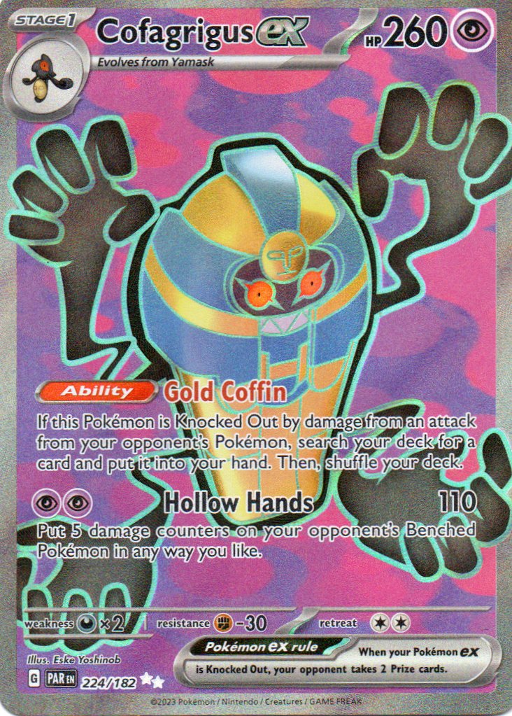 Cofagrigus ex 224 Ultra rare Ingles