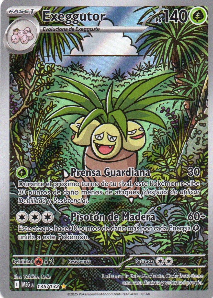 Exeggutor 135 Illustration rare Español