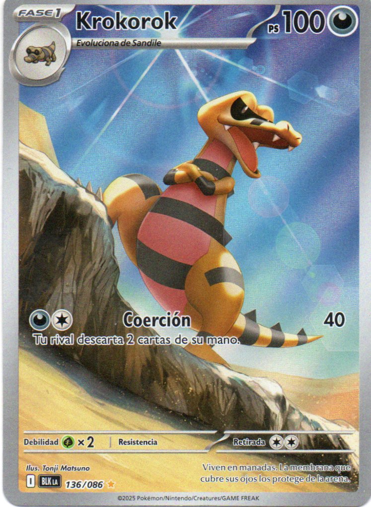 Krokorok 136 Illustration rare Español