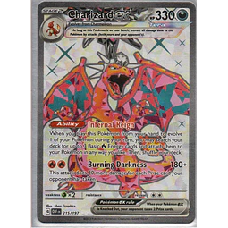 Charizard ex 215 Ultra rare Ingles