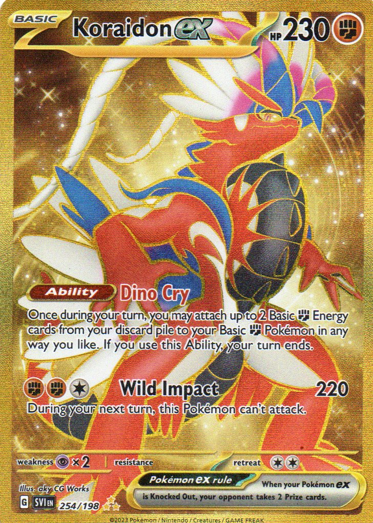 Koraidon ex 254 Hyper rare Ingles