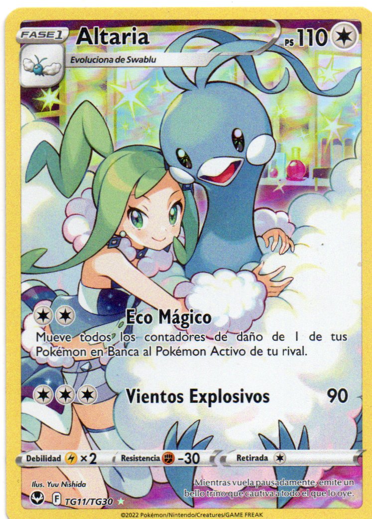Altaria TG11 Ultra rare Español