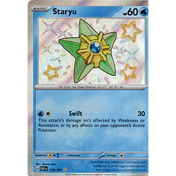 Staryu 118 Shiny rare Ingles