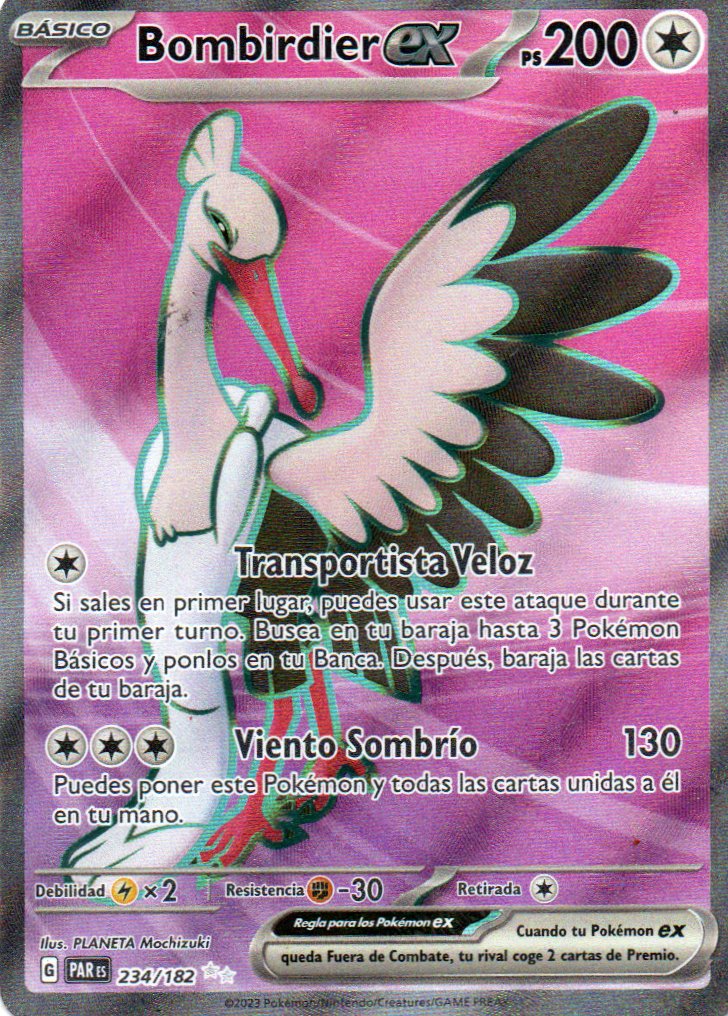 Bombirdier ex 234 Ultra rare Español
