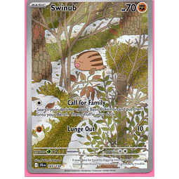 Swinub 165 Illustration rare Ingles