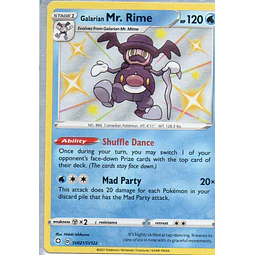 Galarian Mr. Rime SV021 Shiny Holo rare Ingles