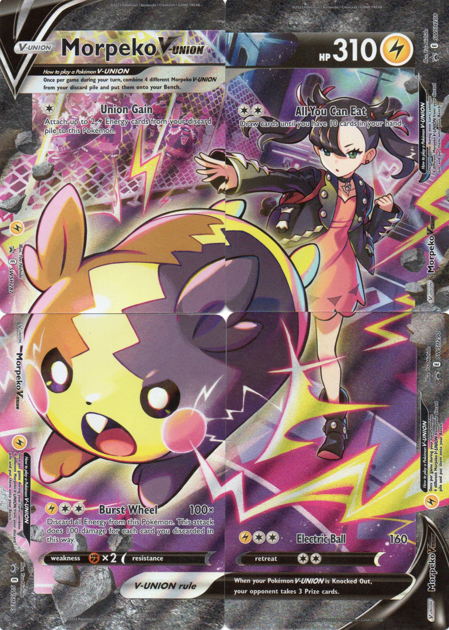 Morpeko V union SWSH288 Promo Ingles