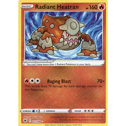 Radiant Heatran 27 Radiant rare Ingles
