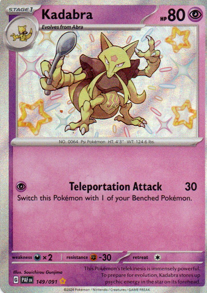 Kadabra 149 Shiny rare Ingles
