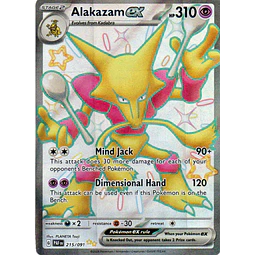 Alakazam ex 215 Shiny Ultra rare Ingles