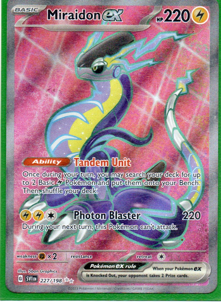 Miraidon ex 227 Ultra rare Ingles