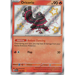 Oricorio 113 Shiny rare Ingles