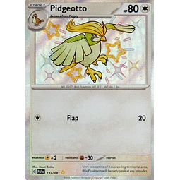 Pidgeotto 197 Shiny rare Ingles