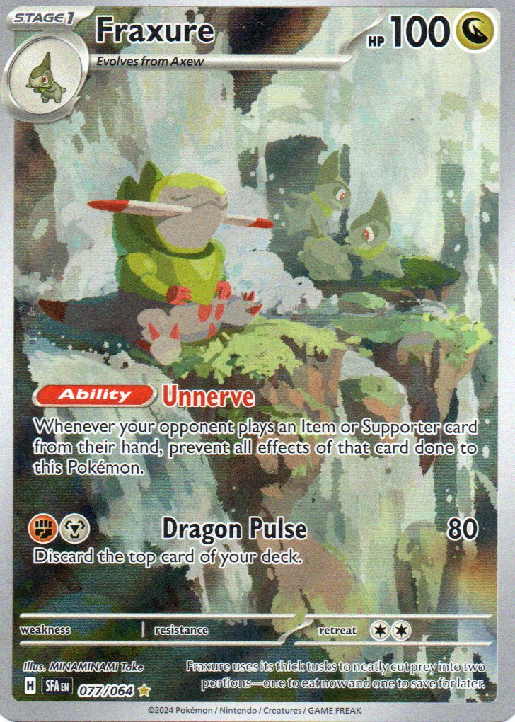 Fraxure 77 Illustration rare Ingles