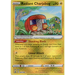 Radiant Charjabug 51 Radiant rare Ingles