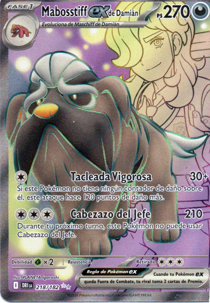 Mabosstiff ex de Damian 218 Ultra rare Español