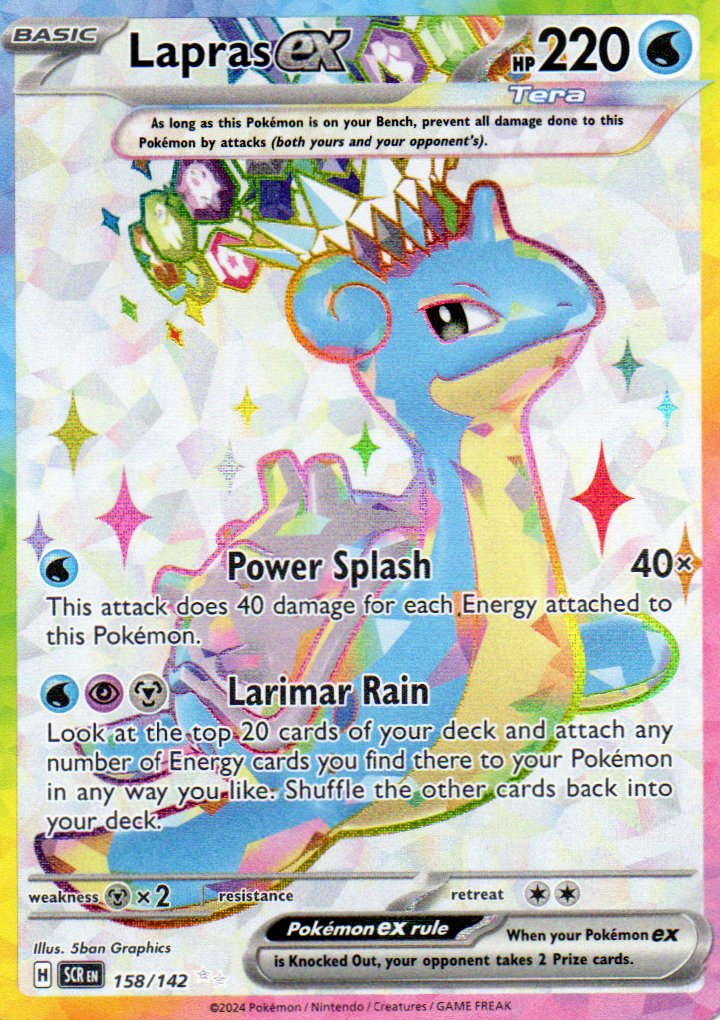 Lapras ex 158 Ultra rare Ingles