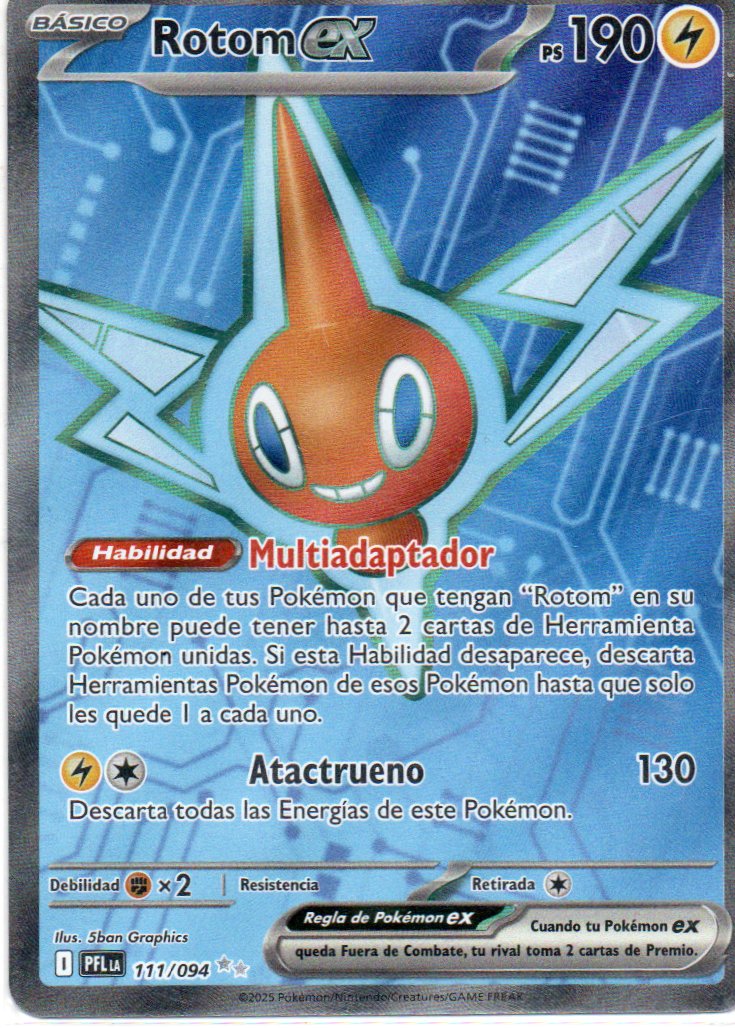 Rotom ex 111 Ultra rare Español