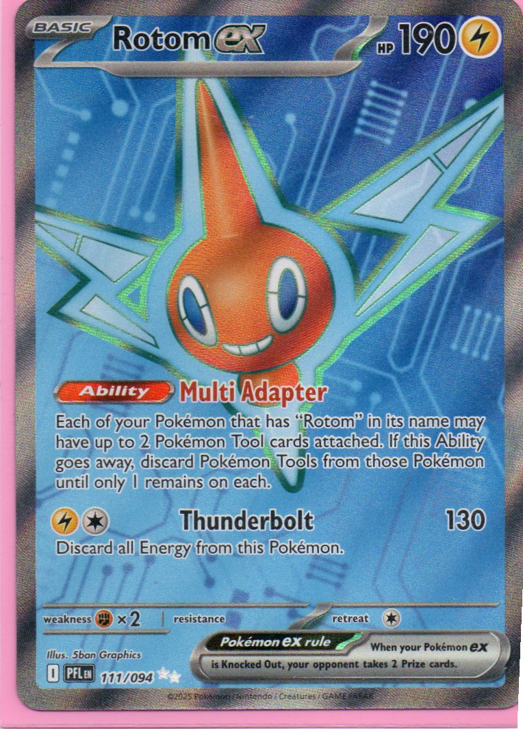 Rotom ex 111 Ultra rare Ingles