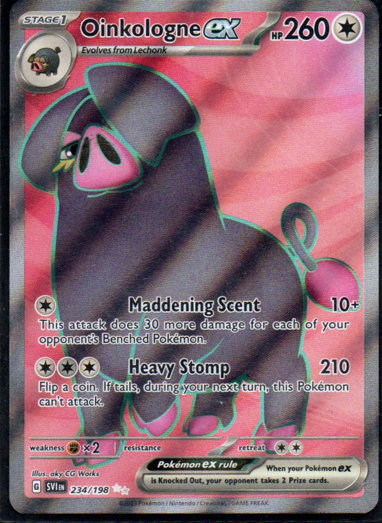 Oinkologne ex 234 Ultra rare Ingles