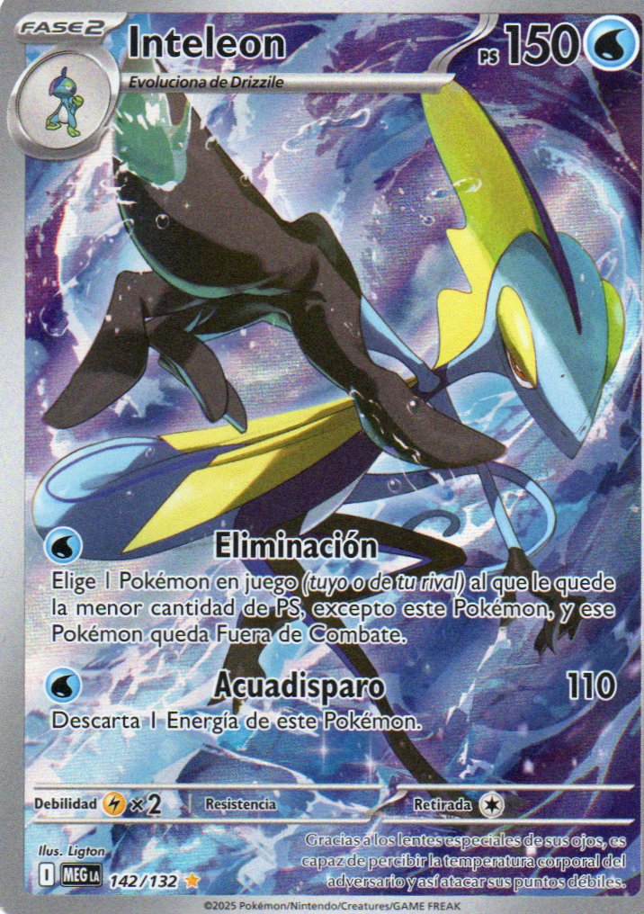 Inteleon 142 Illustration rare Español