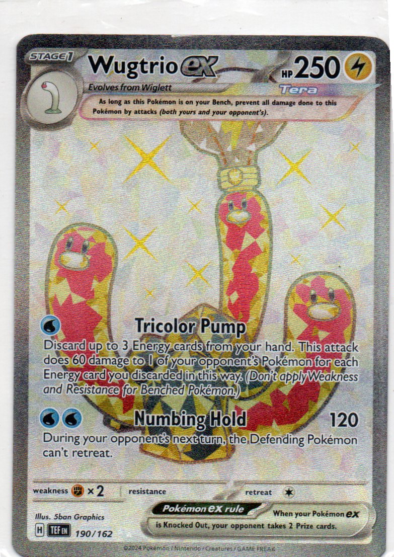 Wugtrio ex 190 Ultra rare Ingles