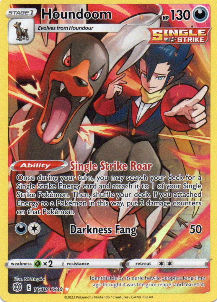 Houndoom TG10 Ultra rare Ingles