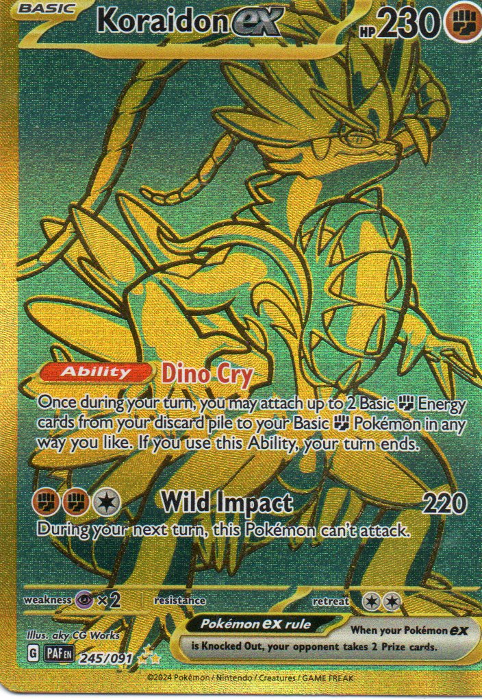 Koraidon ex 245 Hyper rare Ingles
