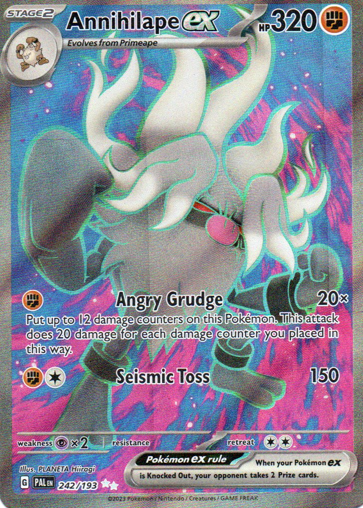 Annihilape ex 242 Ultra rare Ingles