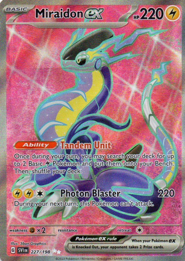 Miraidon ex 227 Ultra rare Ingles