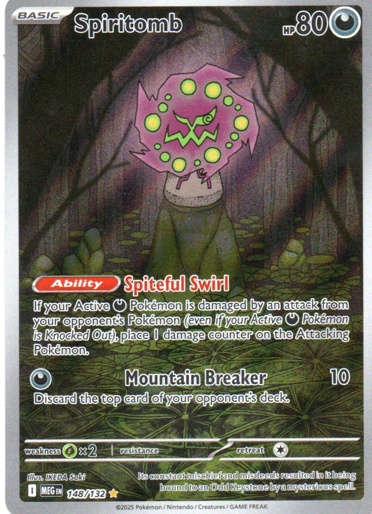Spiritomb 148 Illustration rare Ingles