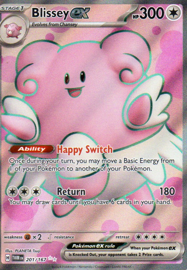 Blissey ex 201 ultra rare Ingles