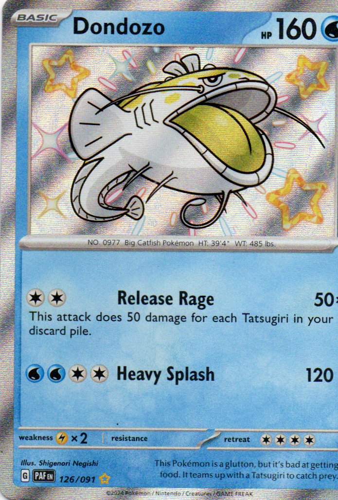 Dondozo 126 Shiny rare Ingles
