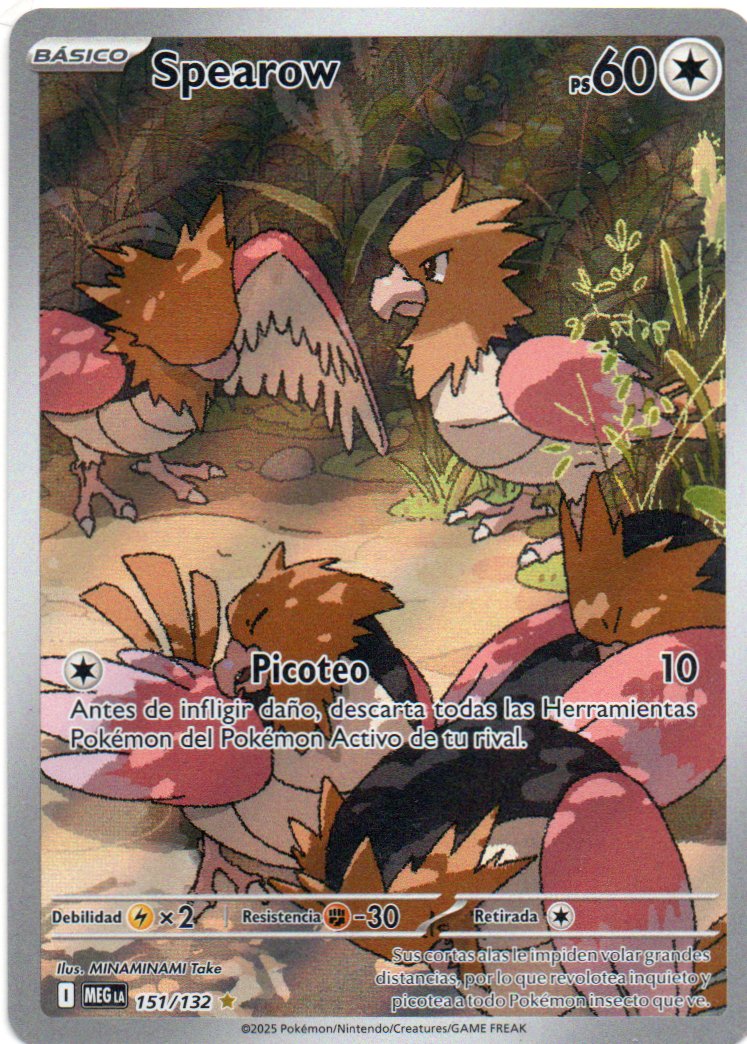 Spearow 151 Illustration rare Español