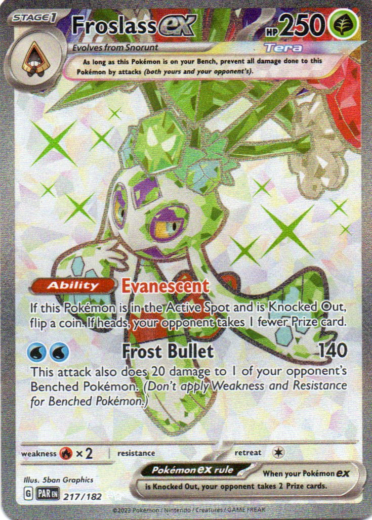 Froslass ex 217 ultra rare Ingles