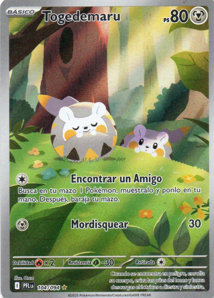 Togedemaru 104 Illustration rare Español