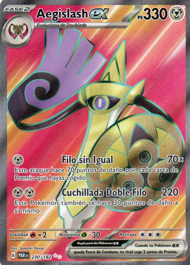 Aegislash ex 230 ultra rare Español