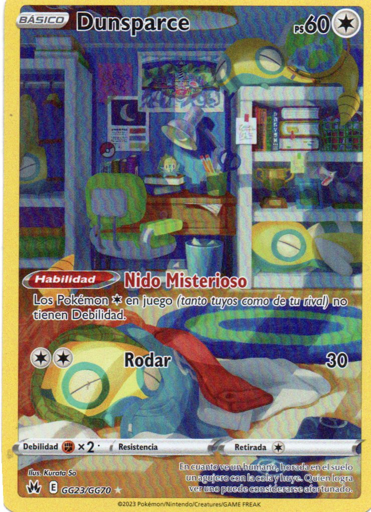 Dunsparce GG23 ultra rare Español