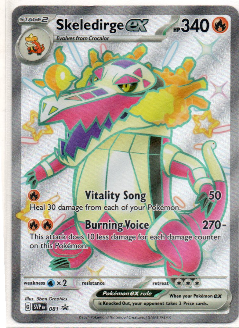 Skeledirge ex 81 Promo Ingles