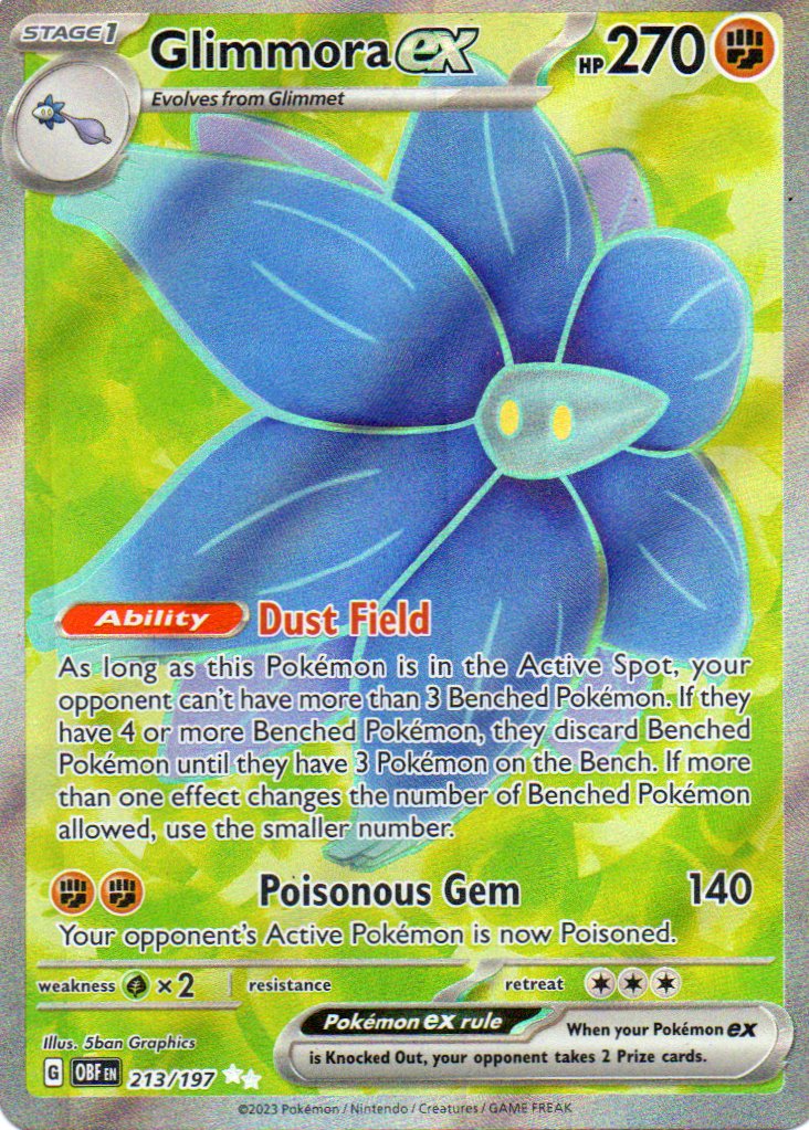 Glimmora ex 213 ultra rare Ingles