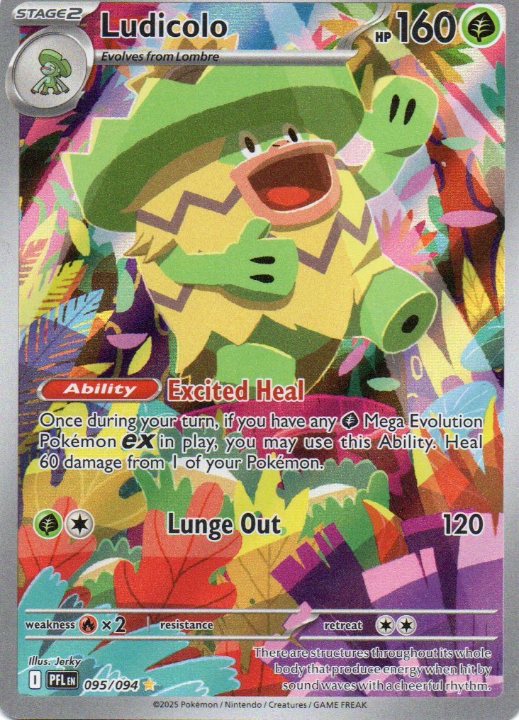 Ludicolo 95 Illustration rare Ingles