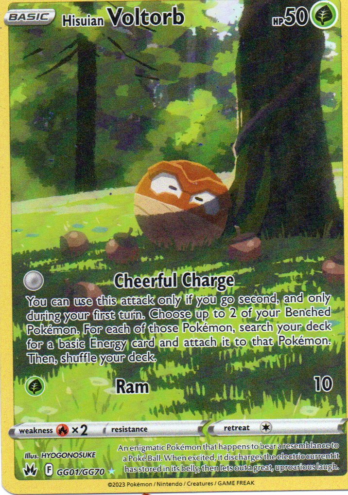 Hisuan Voltorb GG01 ultra rare Ingles