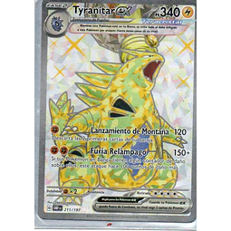 Tyranitar ex 211 ultra rare Español