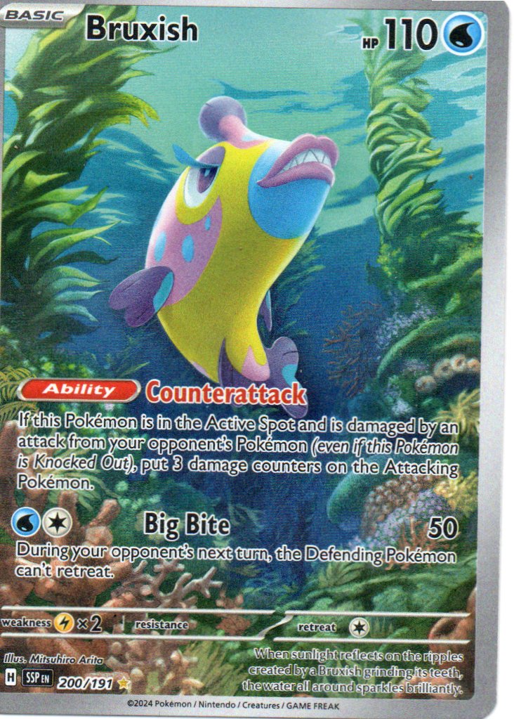 Bruxish 200 Illustration rare Ingles