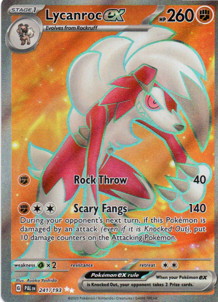 Lycanroc ex 241 ultra rare Ingles